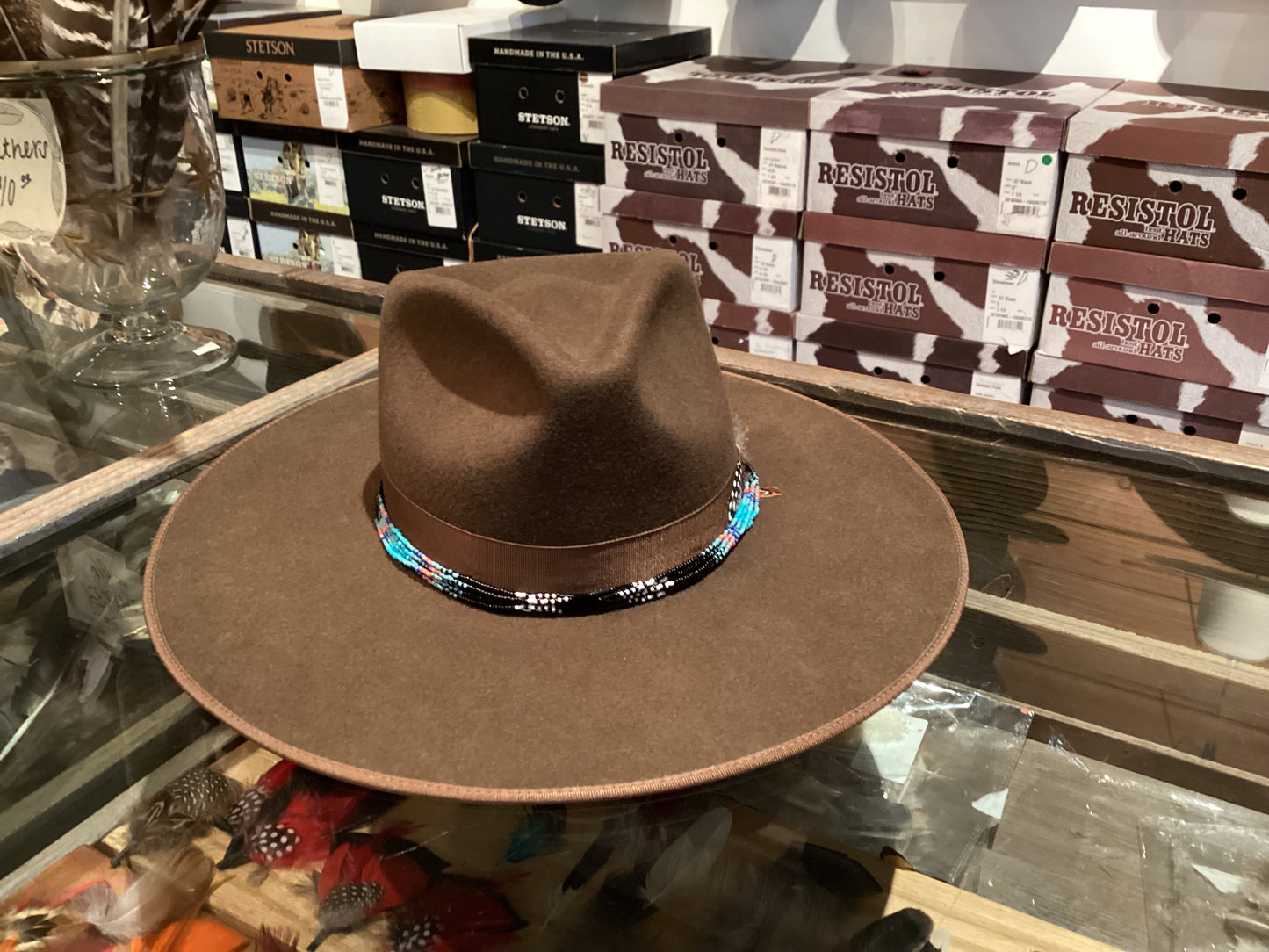 Peyote bird hatband #7