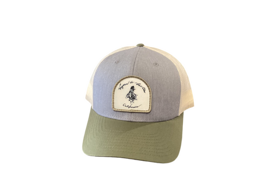 Vaqueros De Las Olas Grey/Green Trucker Cap