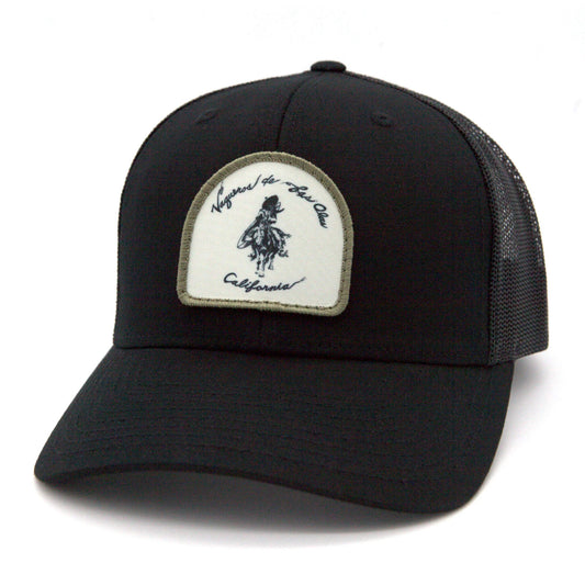 Vaqueros De Las Olas Black trucker cap