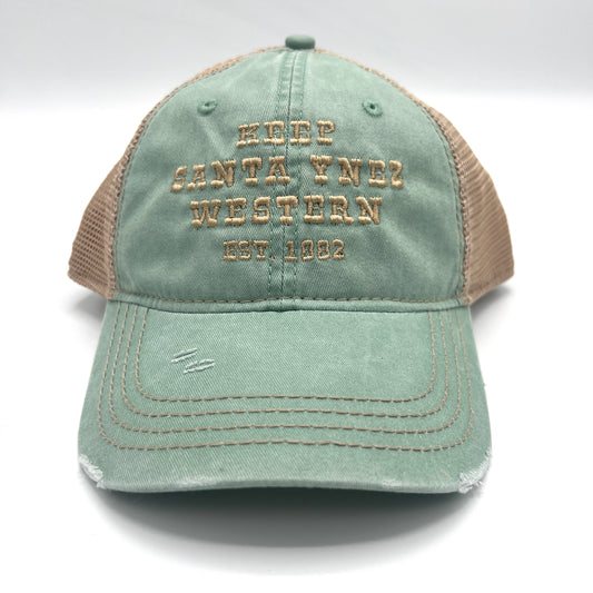 Keep Santa Ynez Western Mesh Hat - Light Pine