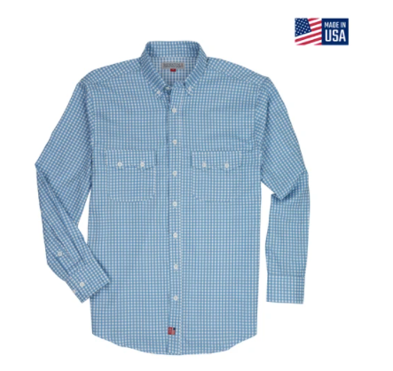 Resistol Gingham Dress Blue
