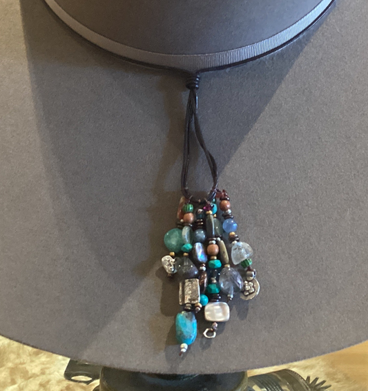 Peyote bird snap dragon hatband