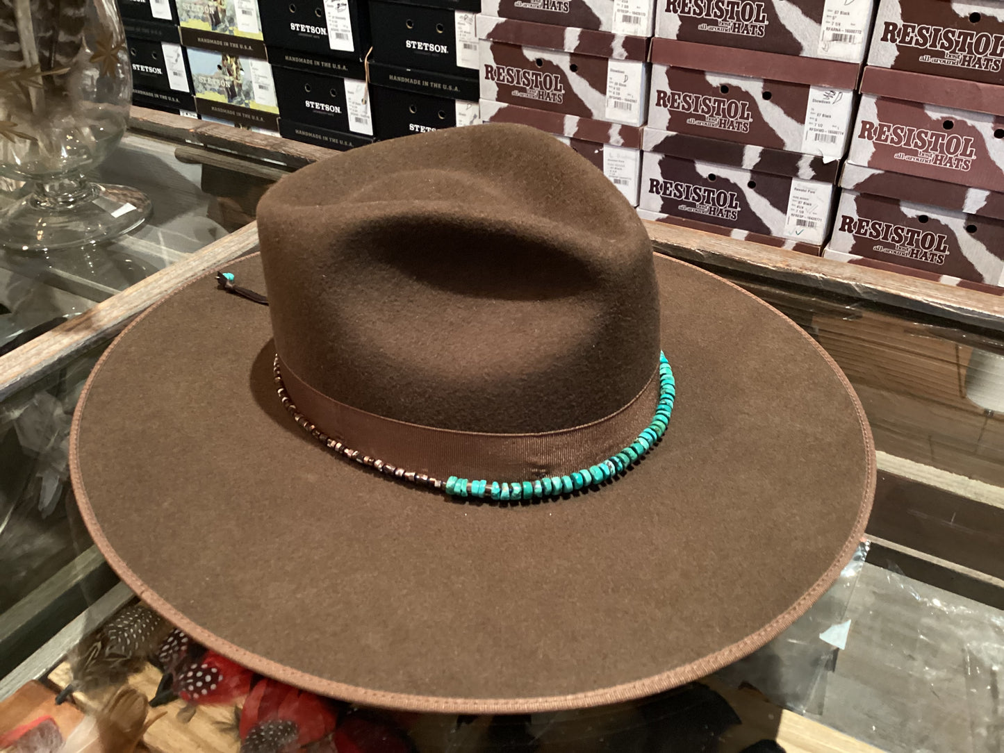 Peyote bird hatband #12