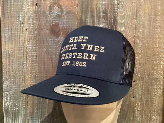 Keep Santa Ynez Western Trucker Cap (Navy)