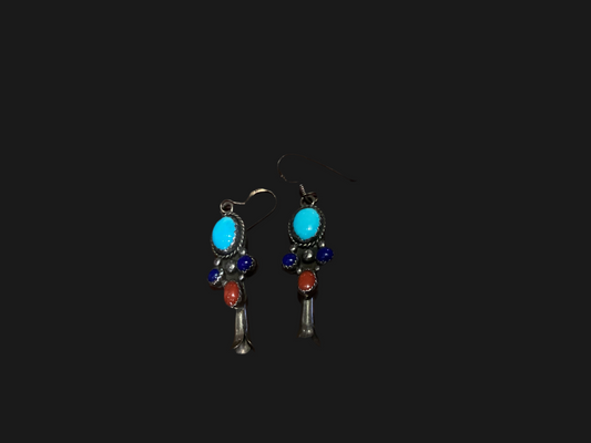 CP 3 color stone earrings
