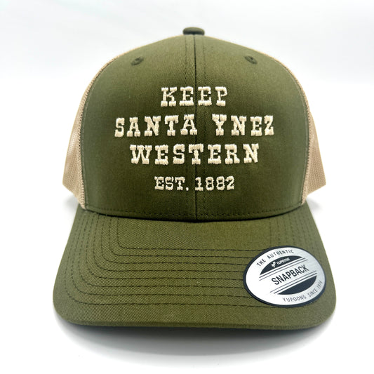 Keep Santa Ynez Western Trucker Hat - Moss