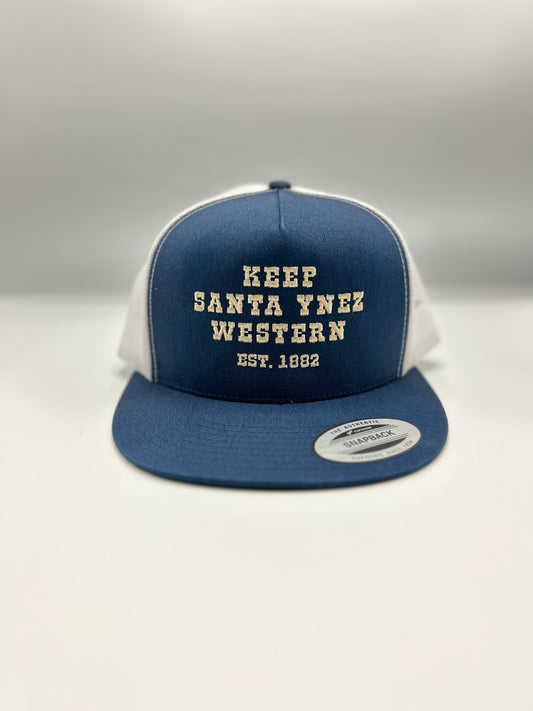Keep Santa Ynez Western Trucker Cap (Navy/White)